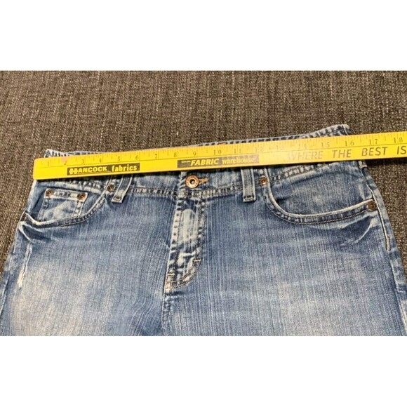 Bucke BKE Jeans Womens 30 Blue Crop Capri Stretch Casual Straight Distressed - Picture 12 of 15